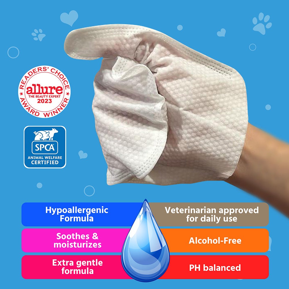 Pet Grooming Mitt (Scented & Moist) 6pcs.