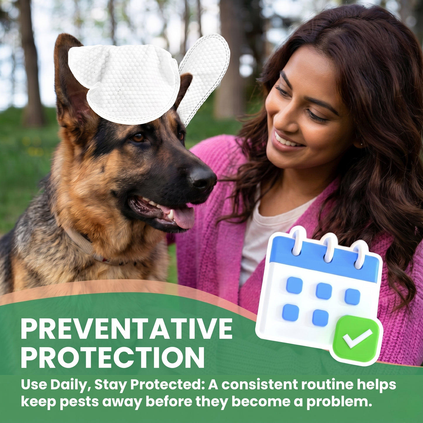 The Duty Mitt Tick + Flea Repellent Mitt for Dogs, Plant-Based, 6-Pack