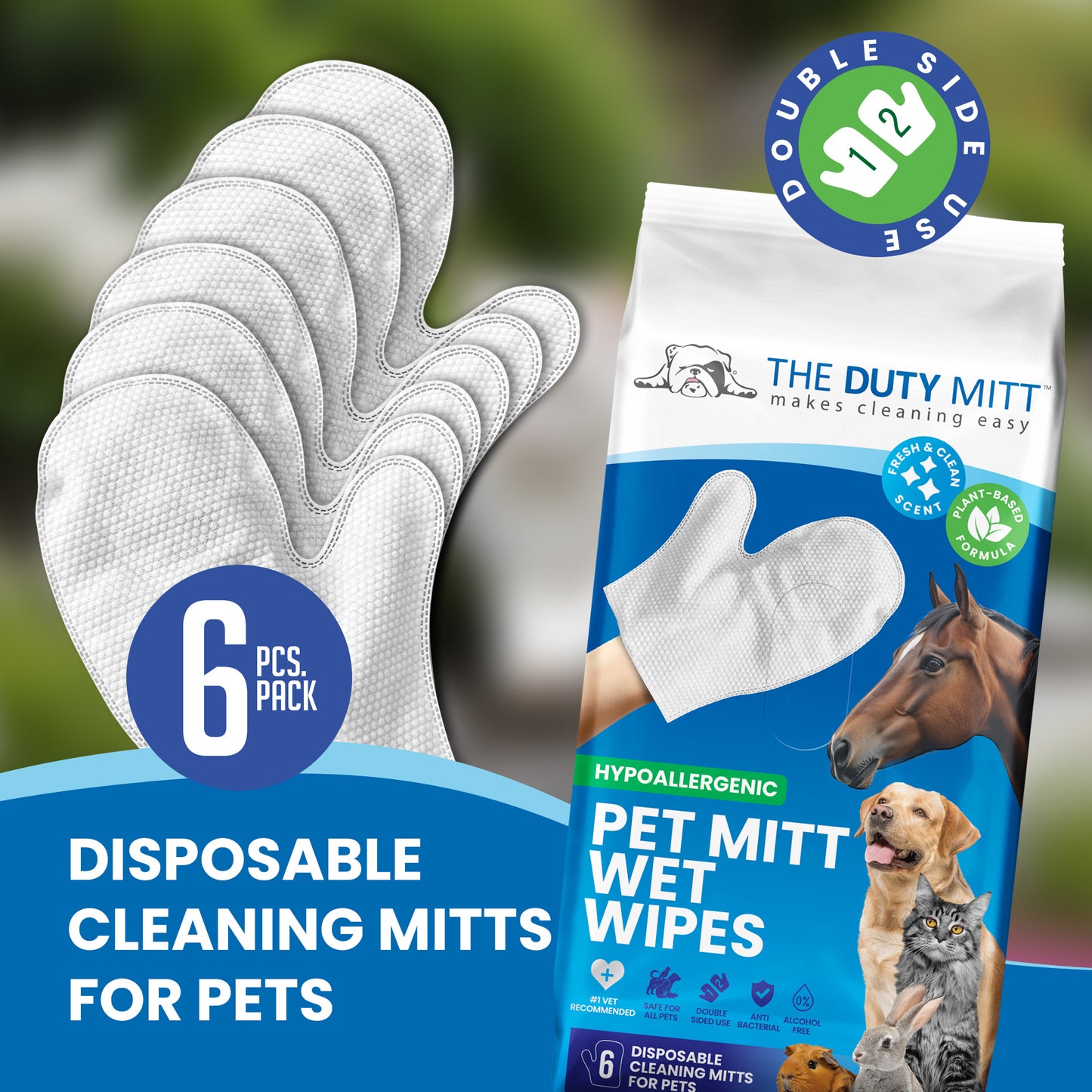 Cleaning Mitts, 4 Packs / 24 Mitts