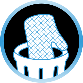 Disposable mitt wips