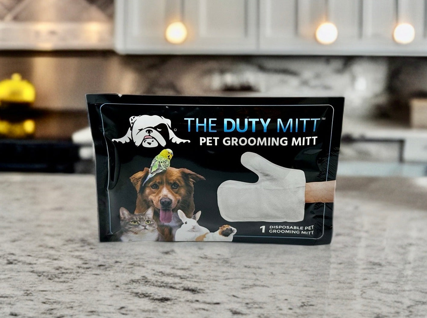 Pecute Dog Wash Mitt Bathing Grooming Gloves